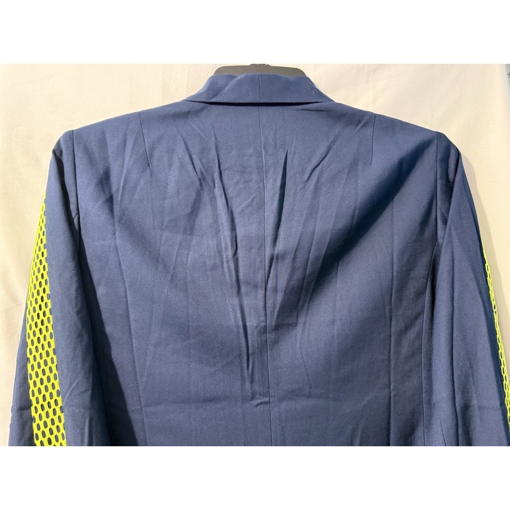 Wildfang The Empower Colorblock Tux Blazer XL Navy Neon Green NWT - Picture 11 of 13
